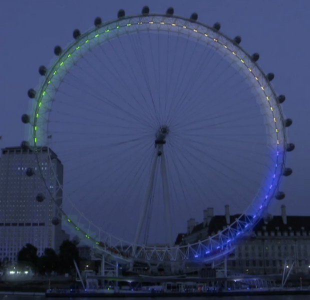 Olympics – London Eye – A Massive Mood Ring