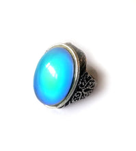 Load image into Gallery viewer, Large Oval Antique Style Mood Ring - Larger Sizes