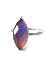 Load image into Gallery viewer, Sterling Silver Mood Ring Size 9, 9.5 & 10