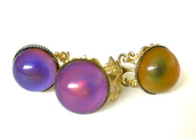 Load image into Gallery viewer, 3 x Circular Gold Brass Mood Ring Seconds Outlet