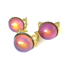 Load image into Gallery viewer, 3 x Circular Gold Brass Mood Ring Seconds Outlet