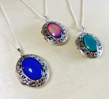 Load image into Gallery viewer, Sterling Silver Mood Pendant / Locket Necklace