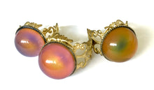 Load image into Gallery viewer, 3 x Circular Gold Brass Mood Ring Seconds Outlet