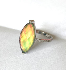 Sterling Silver Mood Ring Size 7 Seconds