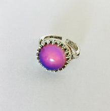 Load image into Gallery viewer, Silvery Circular Crown Setting Mood Ring