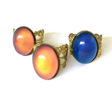 Load image into Gallery viewer, 3 x Gold Brass Mood Ring Seconds Outlet