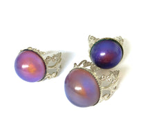 Load image into Gallery viewer, 3 x Circular Silver Brass Mood Ring Seconds Outlet