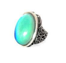 Load image into Gallery viewer, Large Oval Antique Style Mood Ring - Larger Sizes