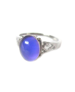 mood ring with a purple mood color