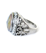 Load image into Gallery viewer, mood ring with intricate design