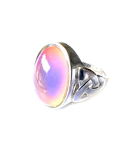 Load image into Gallery viewer, a sterling silver celtic mood ring by best mood rings