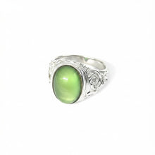 Load image into Gallery viewer, Sterling Silver Mood Ring Size 9