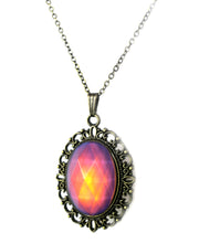 Load image into Gallery viewer, Victorian style mood pendant necklace