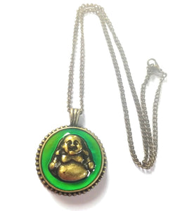 Buddha Bronzed Mood Necklace