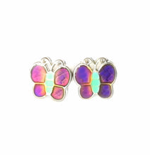 Load image into Gallery viewer, child butterfly mood earrings by best mood rings