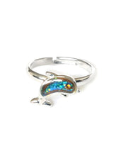 Load image into Gallery viewer, a dolphin mood ring in a child size