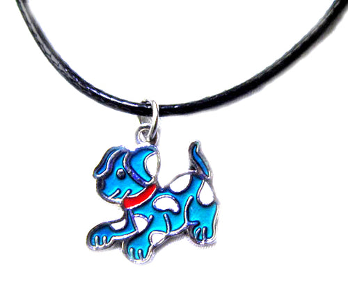 dog mood pendant with blue mood