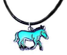 Load image into Gallery viewer, donkey mood necklace turning a blue color