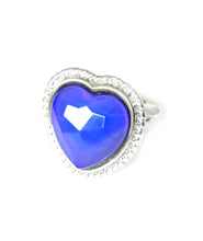Load image into Gallery viewer, a mood ring with blue mood color meaning