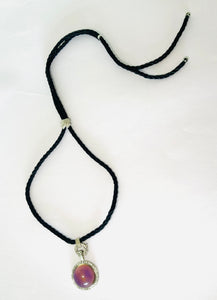 Circular Stones Mood Necklace with Long Cord