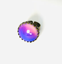 Load image into Gallery viewer, Bronzed Circular Brass Mood Ring