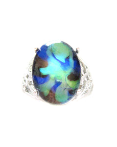 mood ring with marble swirl patterns