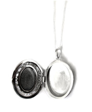 Load image into Gallery viewer, sterling silver mood locket opened