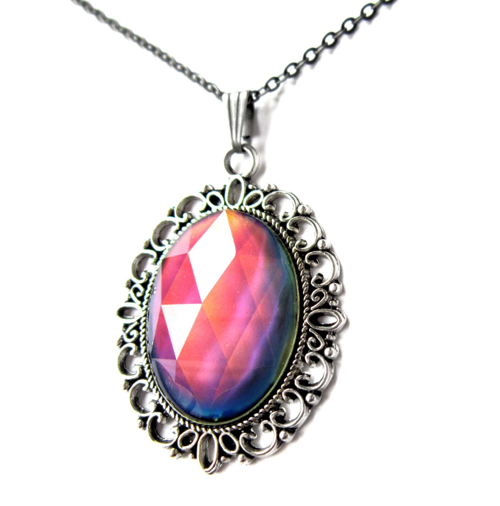 gemstone mood necklace change colors